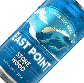 STONE & WOOD EAST POINT LOW ALCOHOL 16 x 375ml CAN